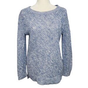 LOU & GREY blue sweater ombre knit‎ crew neck top M